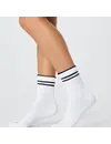FALKE Run Rib Legacy Unisex Korte sok - Quarter sokken katoen - Badstof zool - Sportsokken wit