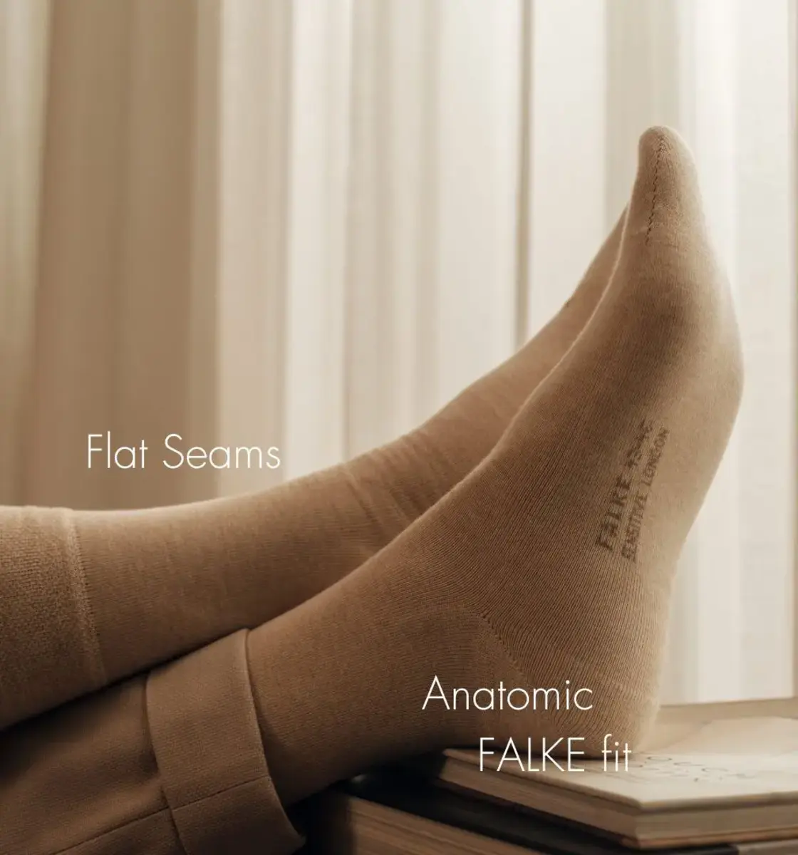 FALKE Sensitive London Heren Sokken - Diabetes sokken - Anti knel katoenen kousen