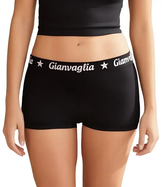 Gianvaglia 10-pak dames boxershorts katoen - dames shorts - Black - Zwarte multipack dames onderbroeken - Vrouwen ondergoed voordeelverpakking Gianvaglia 10-pak dames boxershorts katoen - dames shorts - Black - Zwarte multipack dames onderbroeken - Vrouwen ondergoed voordeelverpakking