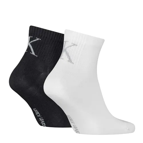 Calvin Klein 2-paar Quarter heren sokken - Shadow Calvin Klein 2-paar Quarter heren sokken - Shadow