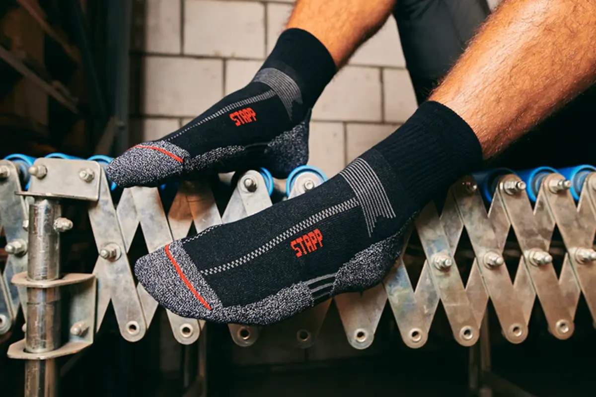 Stapp sokken Coolmax Boston - Stevige werk sokken - Badstof zool