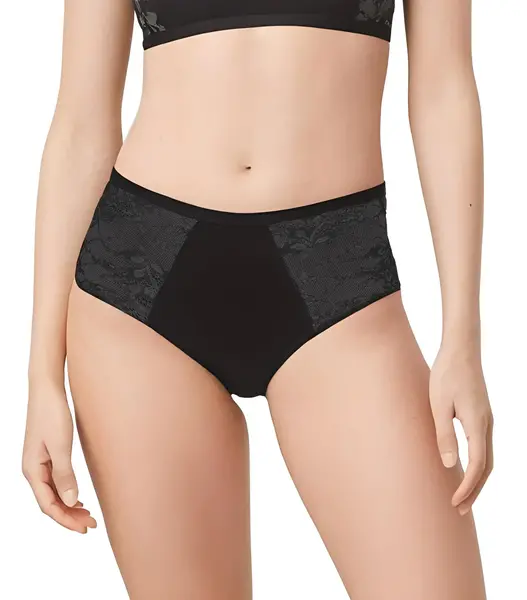 Ten Cate Basics midi lace - kanten dames heupslip - Kanten vrouwen ondergoed - Biologisch katoen - Badstof kruisje