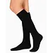Boru Bamboo - kniekousen bamboe - Hoge naadloze dames en heren sokken - Zwart