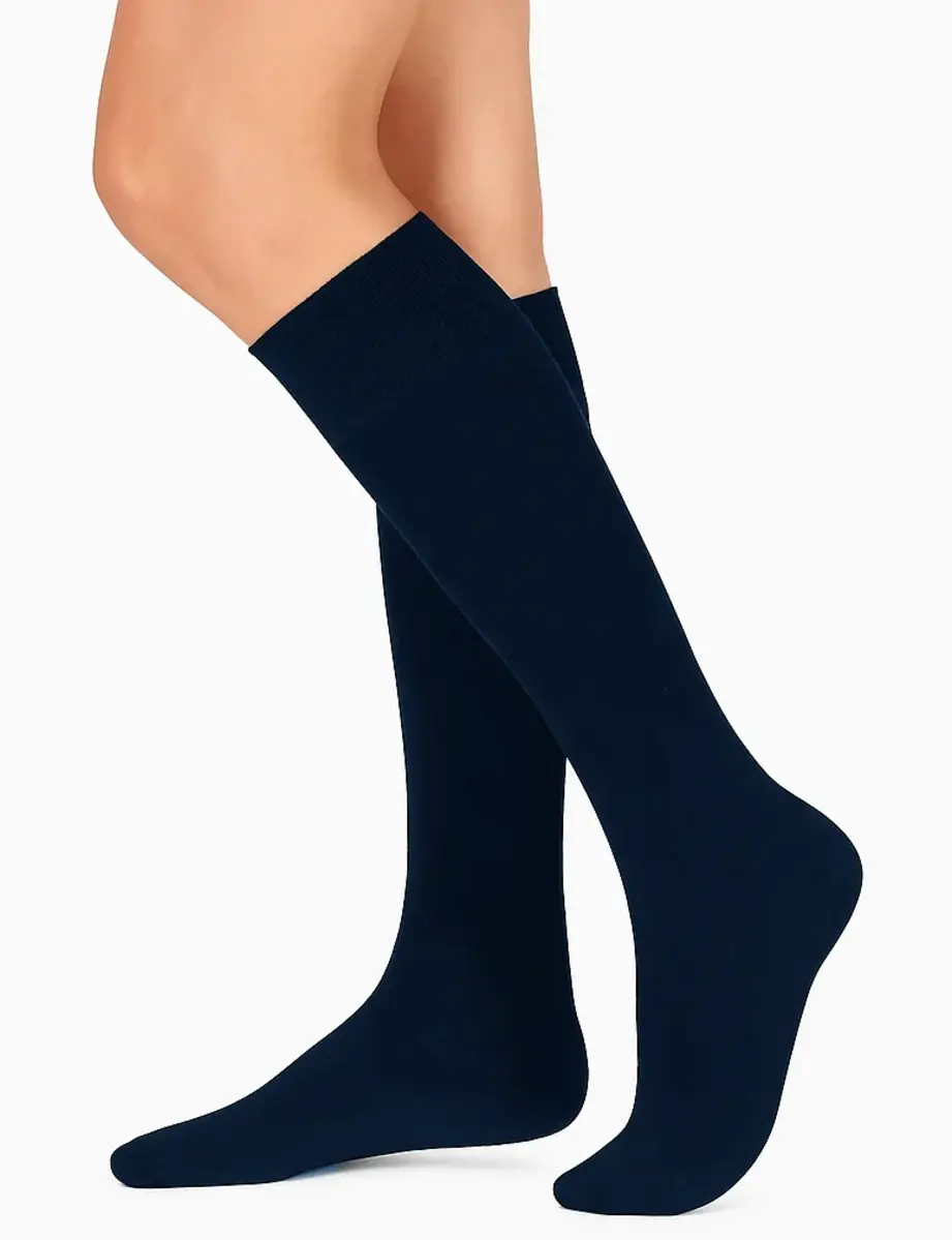 Boru Bamboo - kniekousen bamboe - Hoge naadloze dames en heren sokken