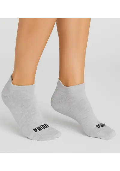 Puma 2 paar dames sneaker sokken - Badstof zool Puma 2 paar dames sneaker sokken - Badstof zool