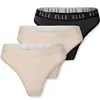 Elle 3-Pack dames tanga strings microfiber