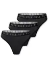Elle 3-Pack dames tanga strings microfiber