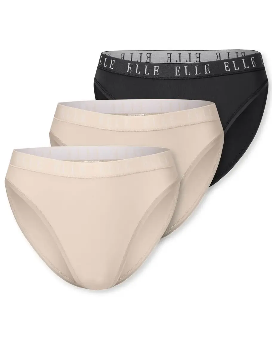 Elle 3-Pack dames tanga slips microfiber