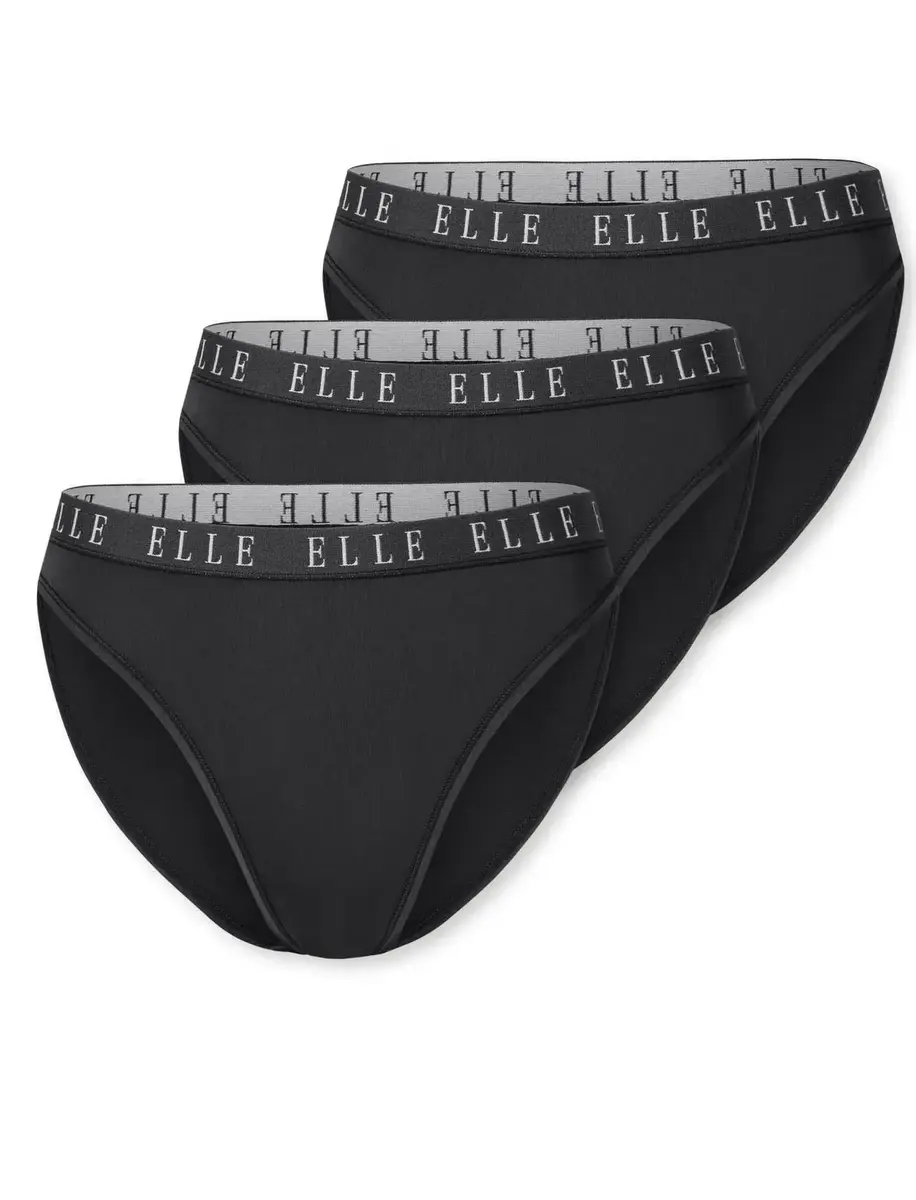 Elle 3-Pack dames tanga slips microfiber
