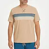 M.E.Q. Heren shortama katoen - ronde hals - Beige