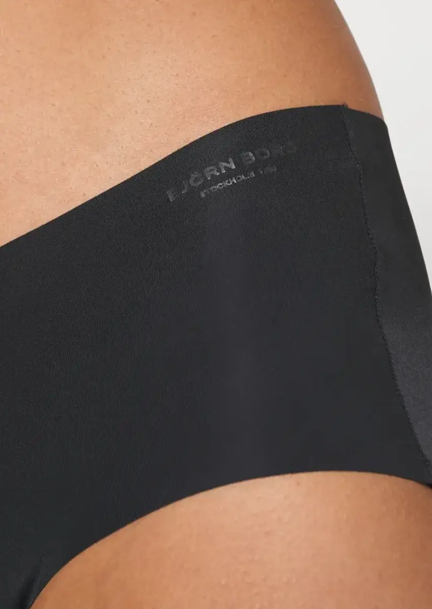 Bjorn borg 3-pack Invisible Hipster - Performance - Dames - Zwart - Naadloze microfiber zwarte dames onderbroeken - Invisible Bjorn borg 3-pack Invisible Hipster - Performance - Dames - Zwart - Naadloze microfiber zwarte dames onderbroeken - Invisible
