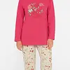 Tenderness dames pyjama Tricot lange mouw - Pink Flower