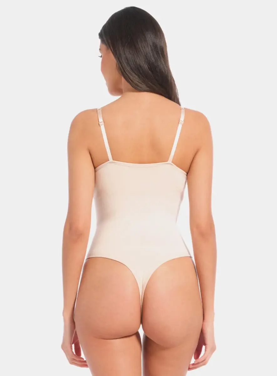 Magic corrigerende string Body - Body Soft - Buik corrigerende string body met spaghetti bandjes - Naadloos