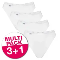 Sloggi 4-pack Basic Tai Slips dames - Hoog opgesneden Sloggi 4-pack Basic Tai Slips dames - Hoog opgesneden