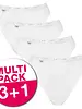 Sloggi 4-pack Basic Tai Slips dames - Hoog opgesneden dames onderbroeken - Wit vrouwen ondergoed