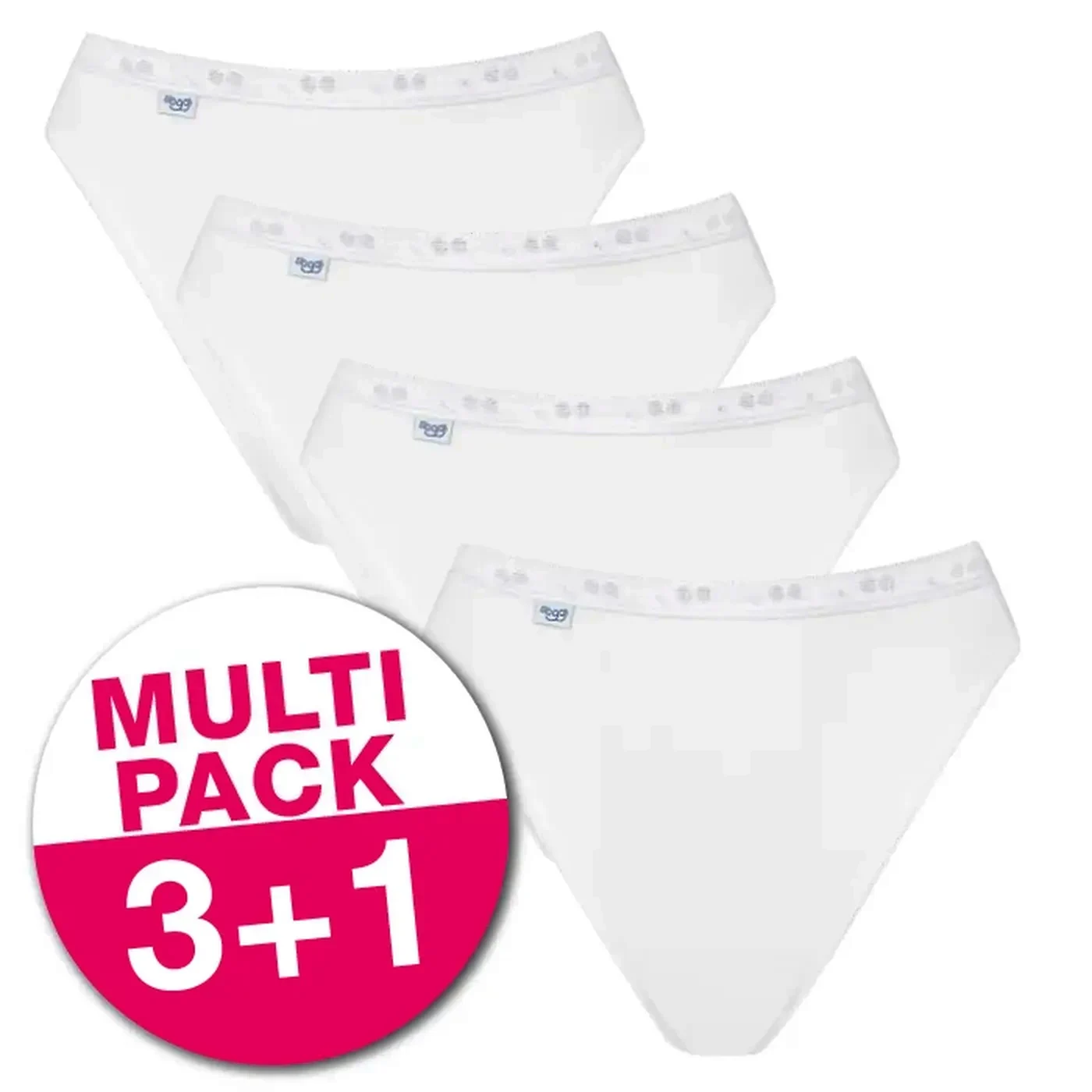 Sloggi 4-pack Basic Tai Slips dames - Hoog opgesneden