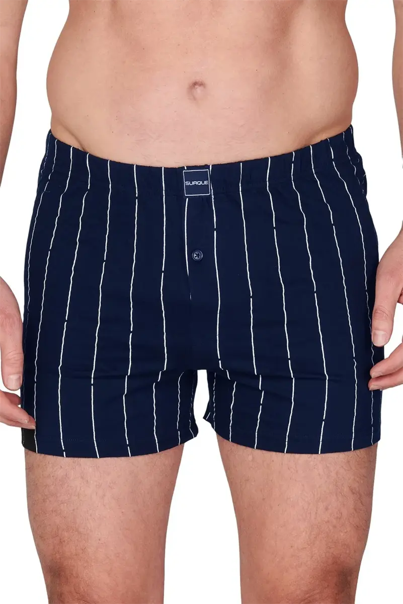 Suaque/Ginosanti wijde heren boxershort - Streep - Losse heren boxershort katoen