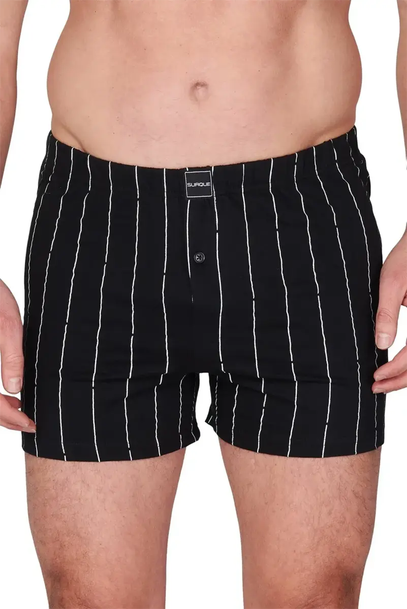 Suaque/Ginosanti wijde heren boxershort - Streep - Losse heren boxershort katoen