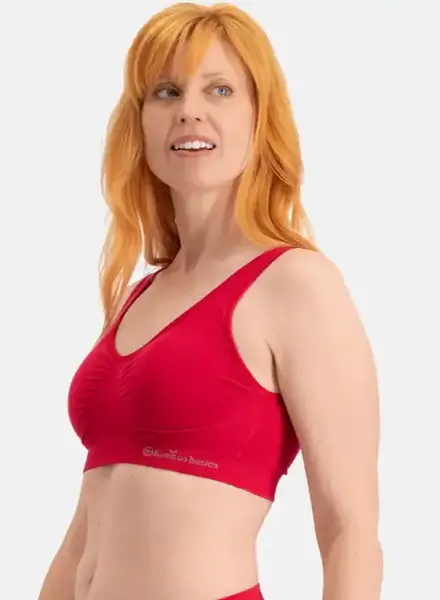 Bamboo Basics naadloze BH's - Fleur Top - Bustier BH top - Basic bralette zwart en huidskleur Bamboo Basics naadloze BH's - Fleur Top - Bustier BH top - Basic bralette zwart en huidskleur