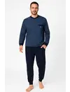 Paul Hopkins pyjama heren lange mouw - Blue stripe