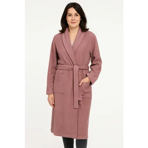 Ten Cate dames badjas katoen - Mauve Ten Cate dames badjas katoen - Mauve