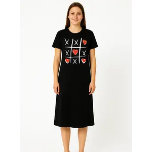 Temptation dames nachthemd korte mouw zwart "Games" Temptation dames nachthemd korte mouw zwart "Games"