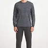 Paul Hopkins pyjama heren lange mouw - Grijs gestreept