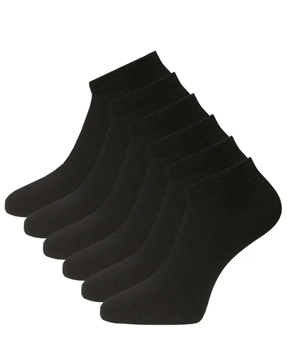 Bamboo Basics 6-paar sneaker sokken DANI - Unisex - Multipack Bamboe enkelsokken voor dames en heren