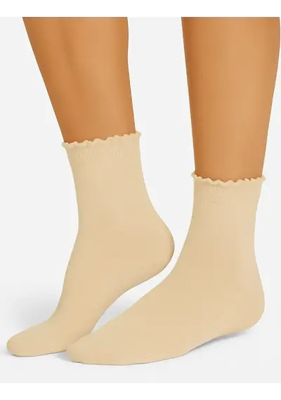 Marcmarcs 2-pack bamboe dames sokken - Kanten randje Marcmarcs 2-pack bamboe dames sokken - Kanten randje