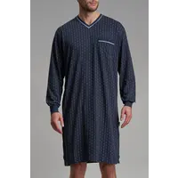 Gotzburg heren nachthemd lange mouw -  Gestippeld Gotzburg heren nachthemd lange mouw -  Gestippeld