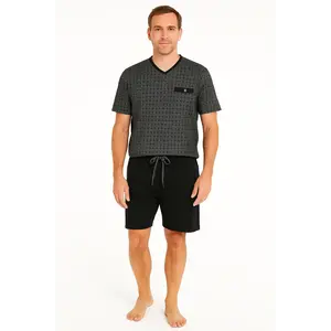 Paul Hopkins Heren shortama - Katoen - Classic black