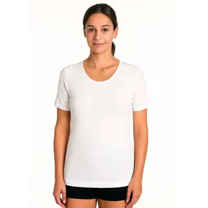 HL-tricot dames T-shirt korte mouw Timeless - 100% katoenen vrouwen ondershirt - Naadloos HL-tricot dames T-shirt korte mouw Timeless - 100% katoenen vrouwen ondershirt - Naadloos