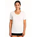 HL-tricot dames T-shirt korte mouw Timeless - 100% katoenen vrouwen ondershirt - Naadloos - Wit