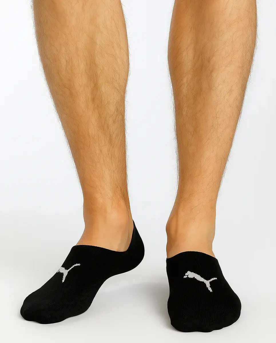 Puma 3 paar footies sokken - Invisible - Lage katoenen Sneaker sokken - Invisible