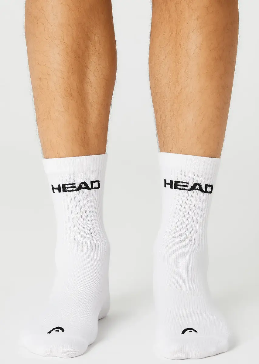 HEAD 5-pack crew sokken - sportsokken heren - Katoenen sokken met badstof zool