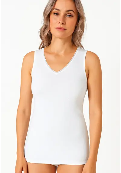 Ten Cate Thermo kanten dames hemd - V-hals Ten Cate Thermo kanten dames hemd - V-hals