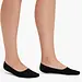 Bamboo Basics 6-paar invisible Footies Mika - Bamboe kousenvoetjes voor dames en heren - Met anti slip - Zwart