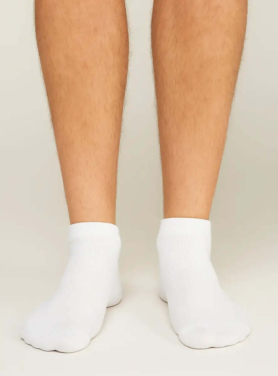 FALKE 2-paar Happy heren sneaker/quarter sokken - Katoenen enkelsokken mannen