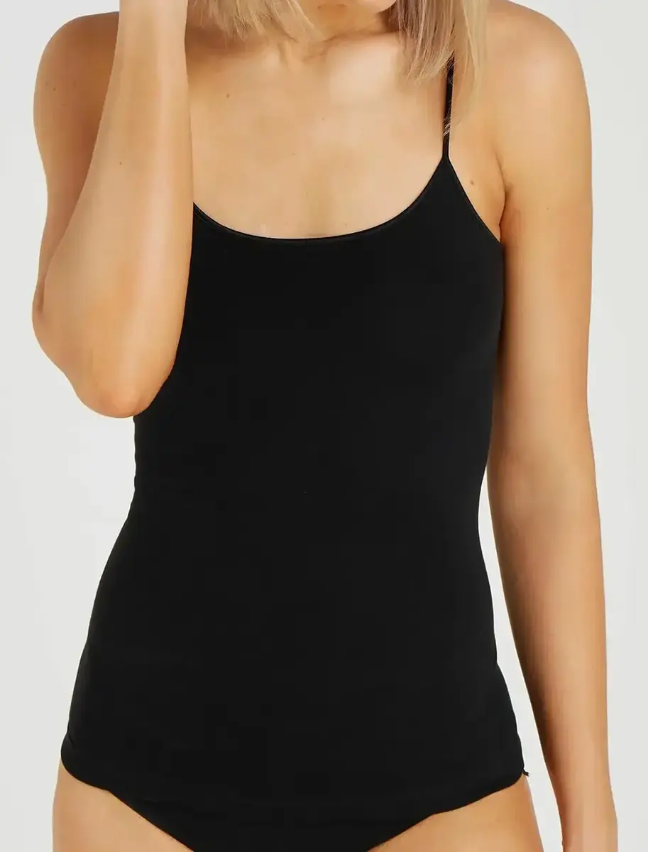 Ten Cate meisjes Spaghetti hemd Organic 31960 - Kinder basic onderhemd Biologisch katoen - Verstelbare bandjes