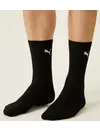 Puma 3-paar Crew sport sokken - Katoenen ademende sportsokken voor dames en heren - Zwart - Grijs - Donkerblauw