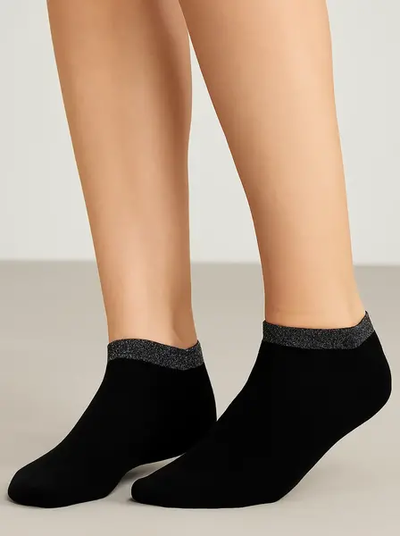 Marcmarcs 2 paar korte sneaker sokken - Glitter Marcmarcs 2 paar korte sneaker sokken - Glitter