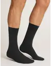 FALKE 3-paar heren wollen sokken - Airport - Hoge wollen kousen - Anti slip sokken - Vliegtuig sokken- Reis kousen