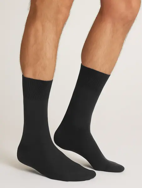 FALKE 3-paar heren wollen sokken - Airport - Hoge wollen kousen - Anti slip sokken - Vliegtuig sokken- Reis kousen FALKE 3-paar heren wollen sokken - Airport - Hoge wollen kousen - Anti slip sokken - Vliegtuig sokken- Reis kousen