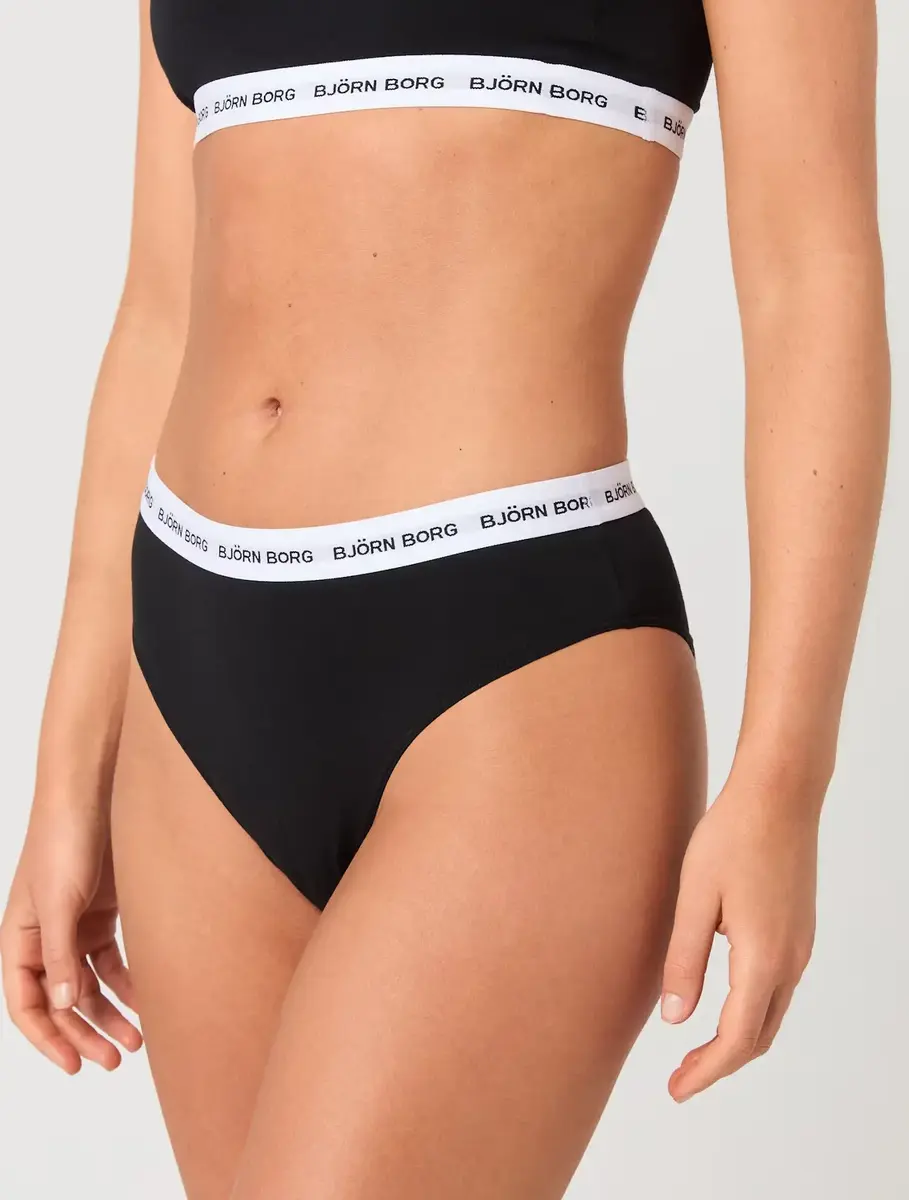 Bjorn Borg 5-pack dames high waist slips - Classic Brief - Taille Dames onderbroeken Bjorn Borg 5-pack dames high waist slips - Classic Brief - Taille Dames onderbroeken