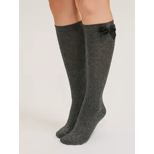 Yellowmoon kinder/dames kniekous 1 paar - Strik - Hoge katoenen sokken Yellowmoon kinder/dames kniekous 1 paar - Strik - Hoge katoenen sokken