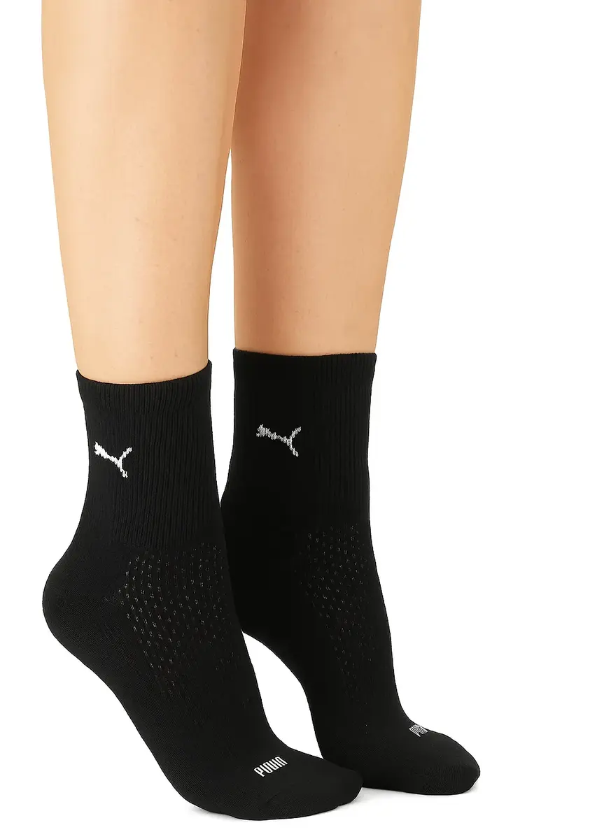 Puma 2-paar ademende mesh sport sokken - Dames - Dunne katoenen zomer sportsokken