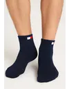 Tommy Hilfiger 2-pack - Quarter Sokken - Katoenen half hoge sokken met vlag