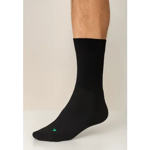 Boru Bamboo sportsokken met badstof zool zwart Boru Bamboo sportsokken met badstof zool zwart