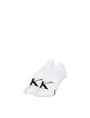 Calvin Klein 2-paar Footie High cut dames sokken - Logo monogram