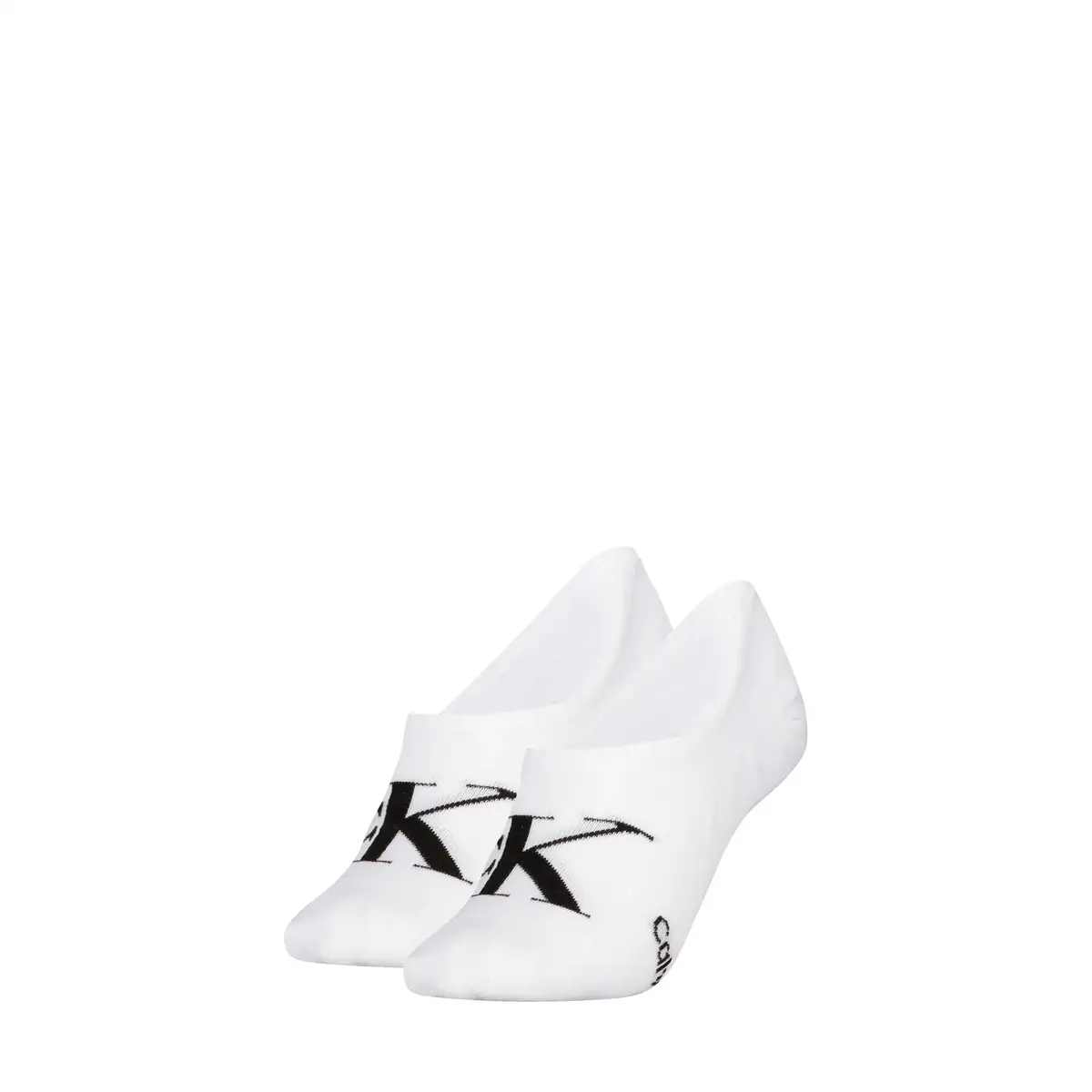 Calvin Klein 2-paar Footie High cut dames sokken - Logo monogram